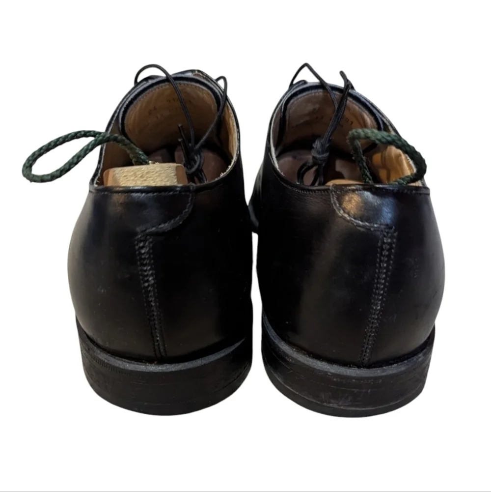 Johnston & Murphy Shoes Optima Black Leather Cap Toe Dress Size 12